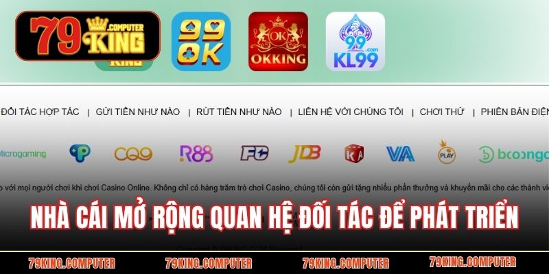 Nhà cái mở rộng quan hệ đối tác để phát triển