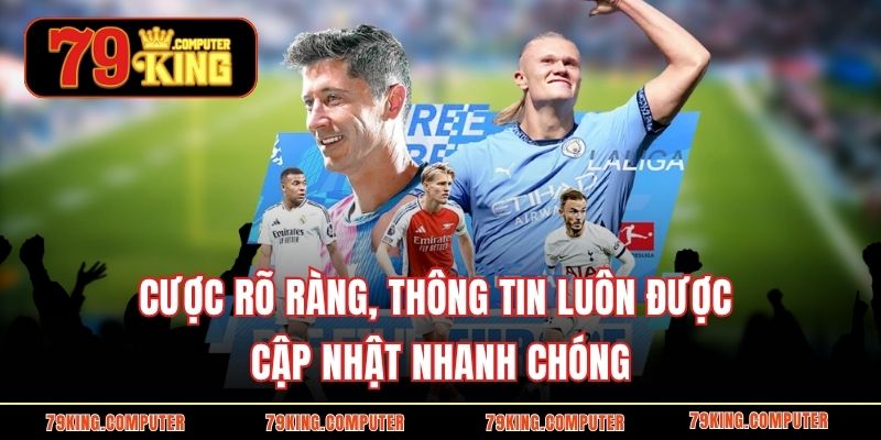 Cược rõ ràng, thông tin luôn được cập nhật nhanh chóng
